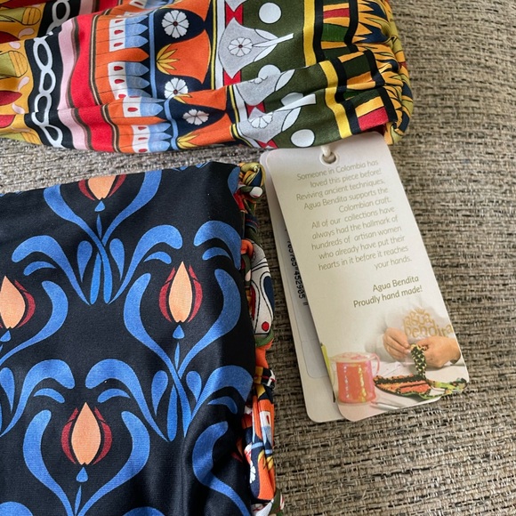 Agua Bendita Stacy Menfis Bikini Set - Bandeau Top/ Bottom - Sizes S/XS - NWT! - Picture 5 of 12